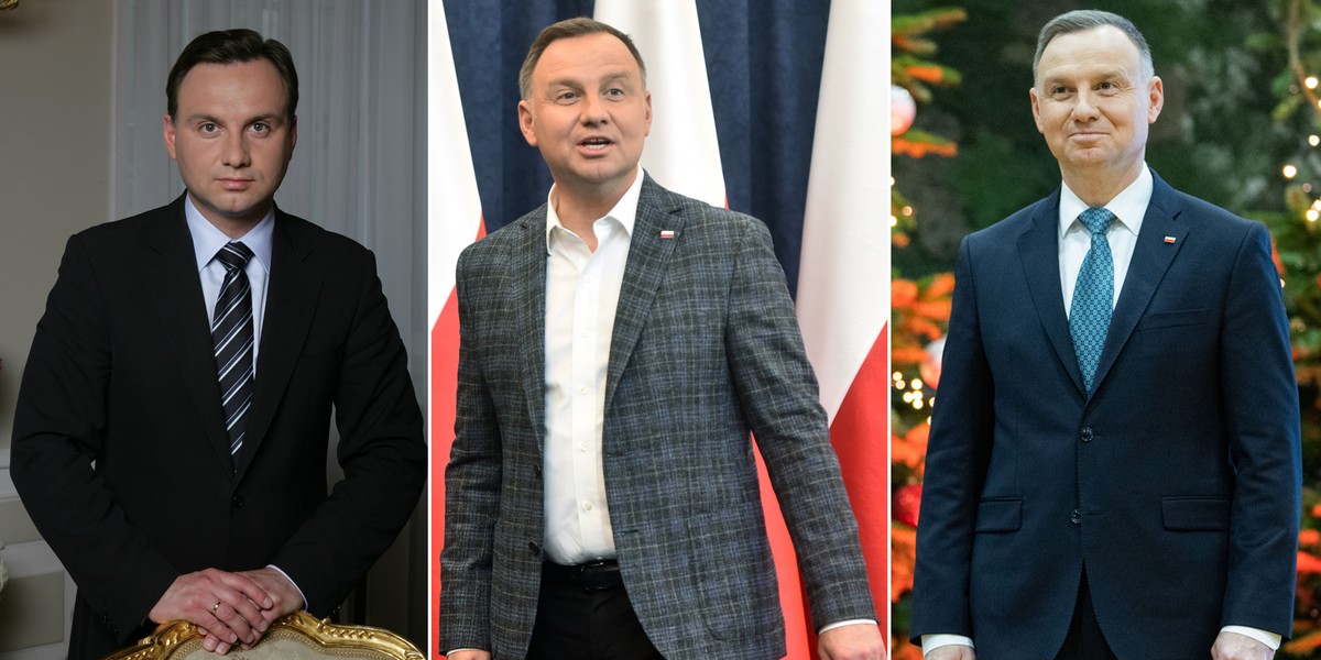 Tak zmieniał się Andrzej Duda. Niesamowita metamorfoza prezydenta Polski.