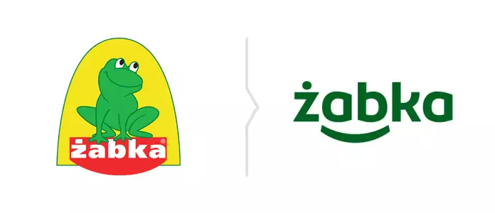 Stare i nowe logo Żabki