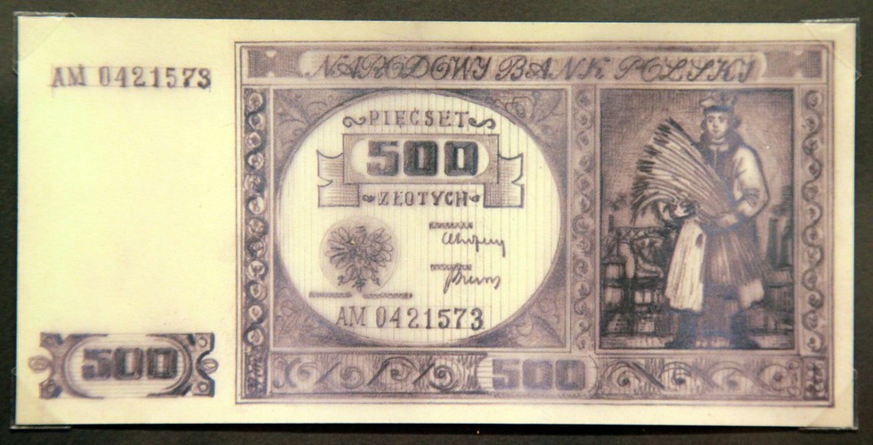 Banknoty polskie. Projektant i grafik ANDRZEJ HEIDRICH