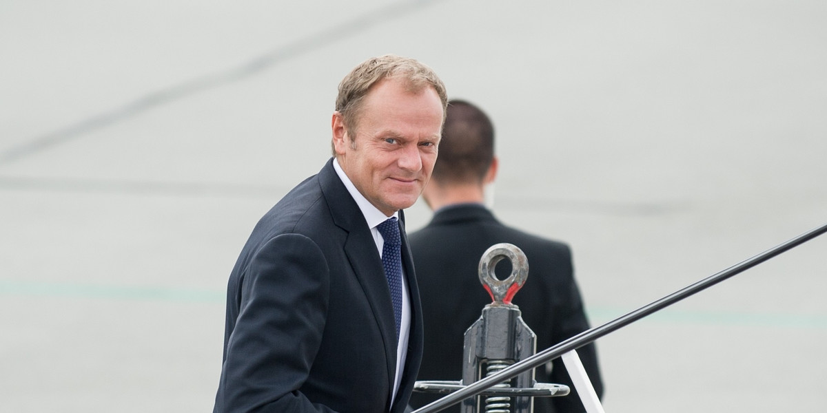 donald tusk leci do brukseli