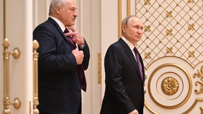 Władimir Putin i Aleksander Łukaszenko