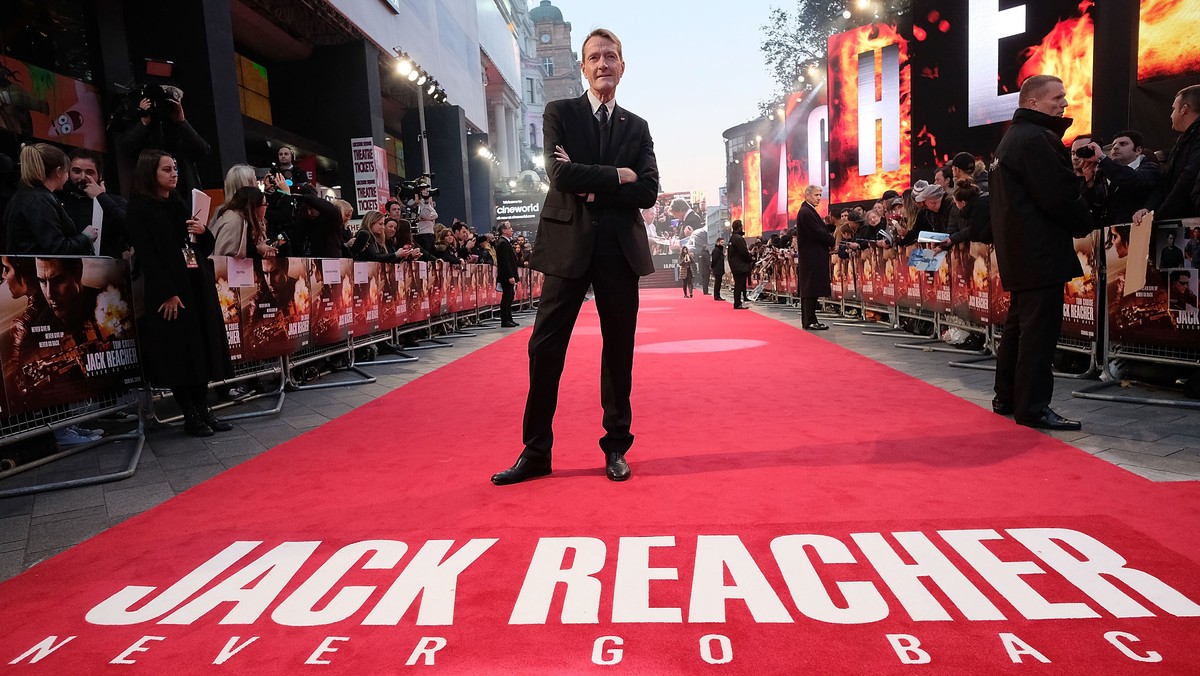 Lee Child przed premierą filmu „Jack Reacher: Nigdy nie wracaj, Londyn, październik 2016 r