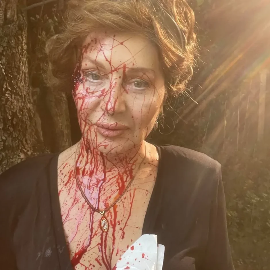 Danica Maksimović na snimanju serije "Crna Svadba"