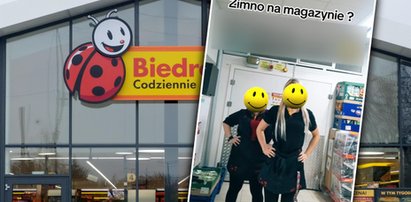 Pracownice Biedronki pokazały, co robią, gdy im zimno na magazynie. Film to prawdziwy hit!