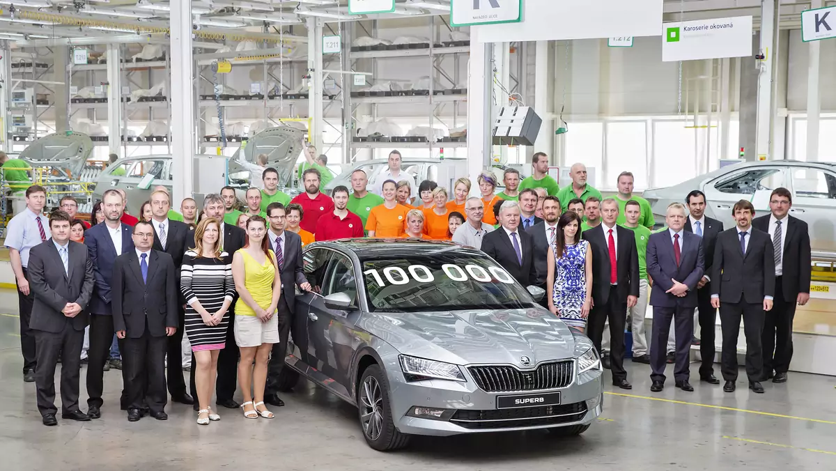 100 tys. Skoda Superb wyprodukowana w Kvasinach