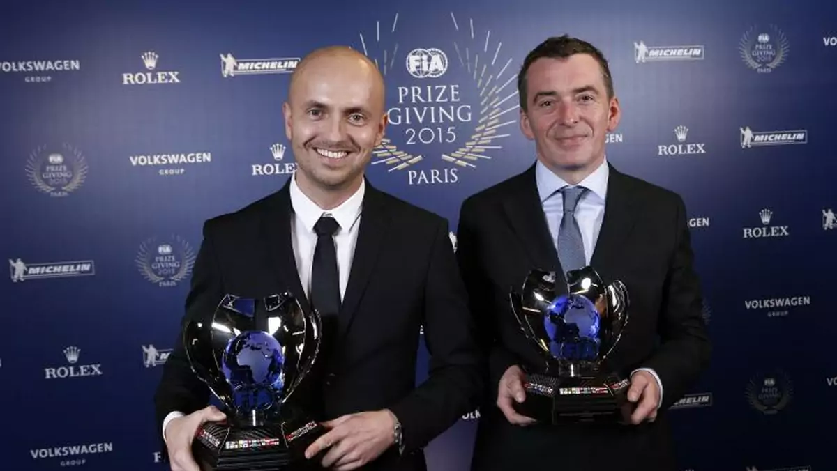 Kajetan Kajetanowicz i Jarosław Baran podczas gali FIA