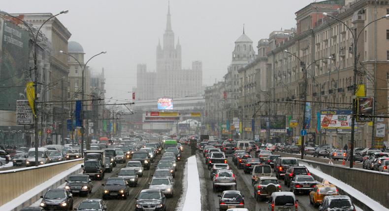 traffic in Moscow