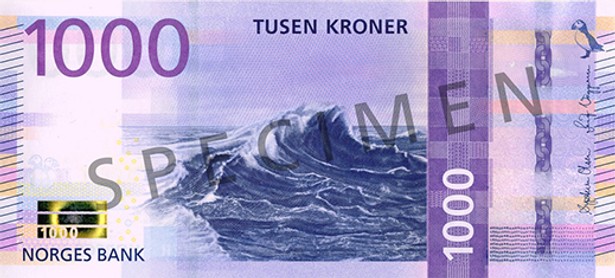 Norwegia - nowy banknot 1000 koron