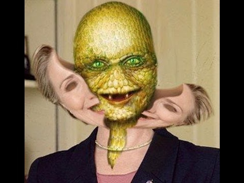 Da li se iza lica Hilari Klinton krije vanzemaljski reptil?