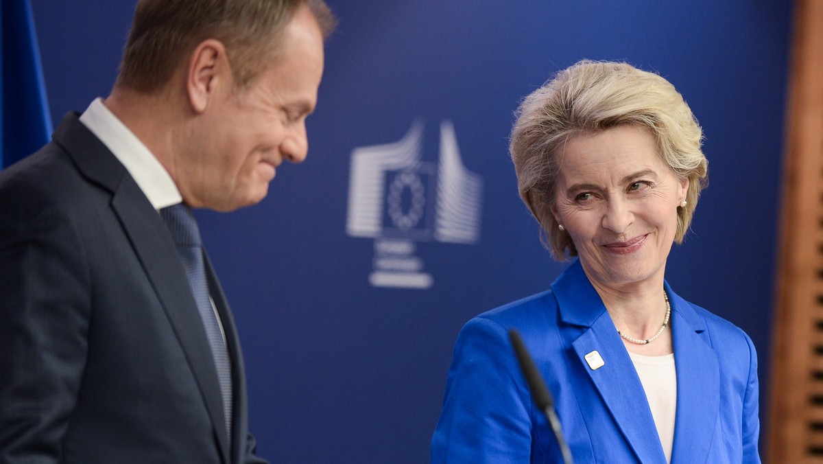 Donald Tusk w Brukseli. Show z von der Leyen nie wszystkim się spodobało