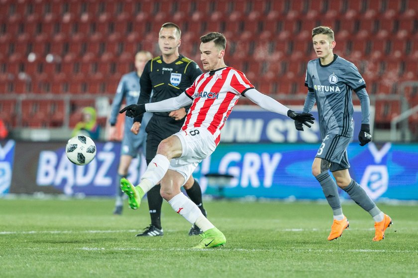 Pilka nozna. Ekstraklasa. Cracovia Krakow - Zaglebie Lubin. 07.04.2018