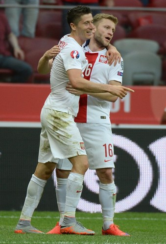 Robert Lewandowski strzelił trzy gole w meczu z Gruzją