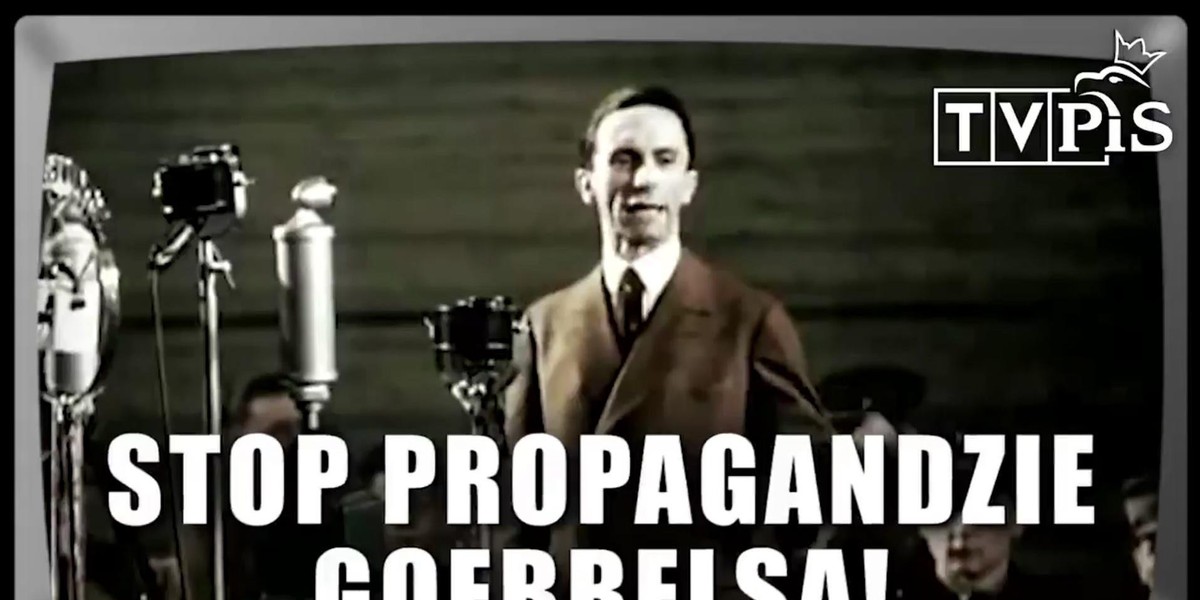 Joseph Goebbels pojawił się w nowym spocie PO