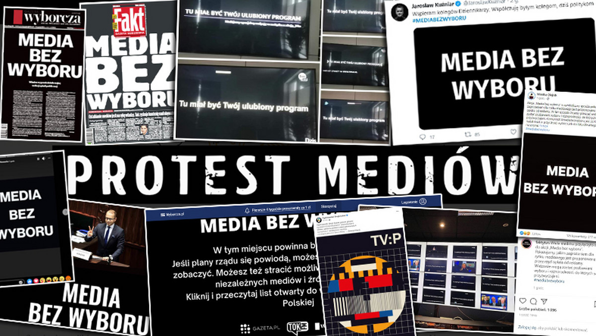 "Media bez wyboru". Politycy opozycji wspierają protest, prezydent sceptyczny