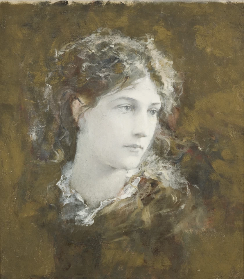 Franciszek Krudowski, Portret Heleny Modrzejewskiej, ok. 1880,olej na płótnie, fot. MNK