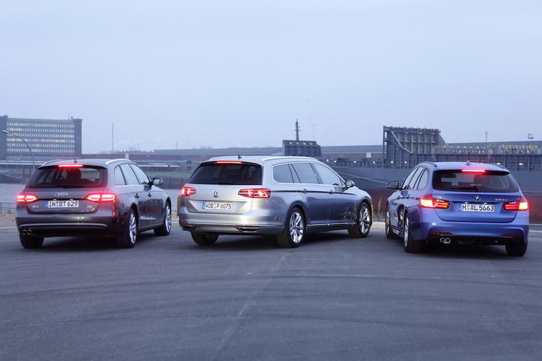 Volkswagen Passat, Audi A4, BMW seria 3 
