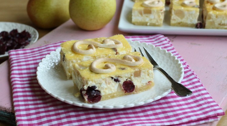 Aszalt áfonyás-túrós süti recept / Fotó: Ringier