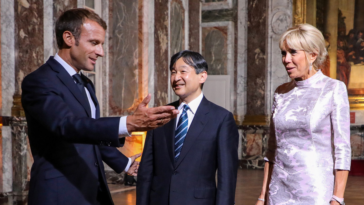 epa07015908 - FRANCE JAPAN DIPLOMACY (French President Emmanuel Macron meets with Japan's Crown Prince Naruhito)