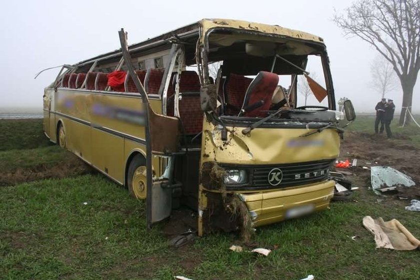 40 osób rannych pod Inowrocławiem. Wypadek autokaru pod Inowroławiem. Ranni w wypadku autokaru pod Inowrocławiem