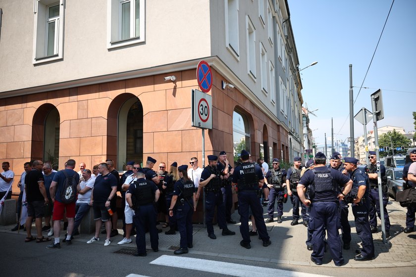 Policja twierdziła, ze protest jest nielegalny