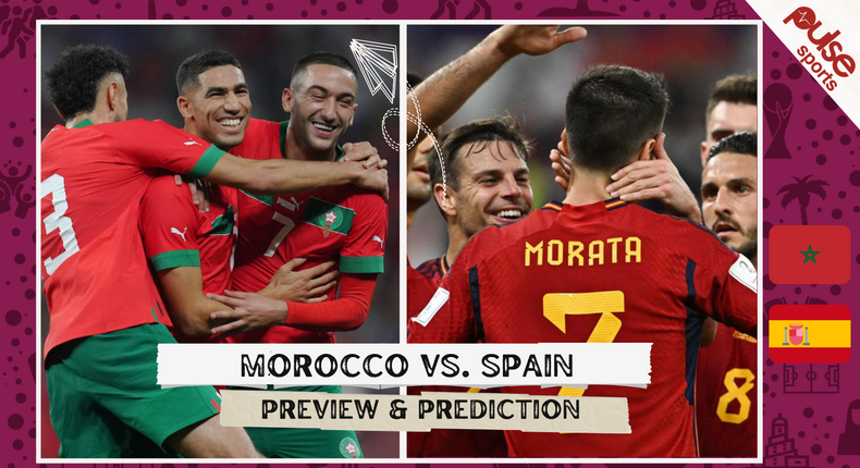 Morocco and Spain do battle for a place in the last eight