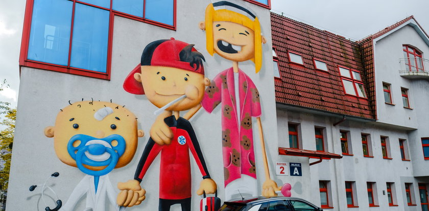 Mural zdobi szpital dziecięcy w Chorzowie