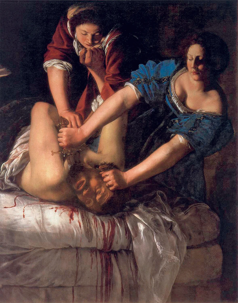 Artemisia Gentileschi - „Judyta odcinająca głowę Holofernesowi”, Galleria degli Uffizi we Florencji