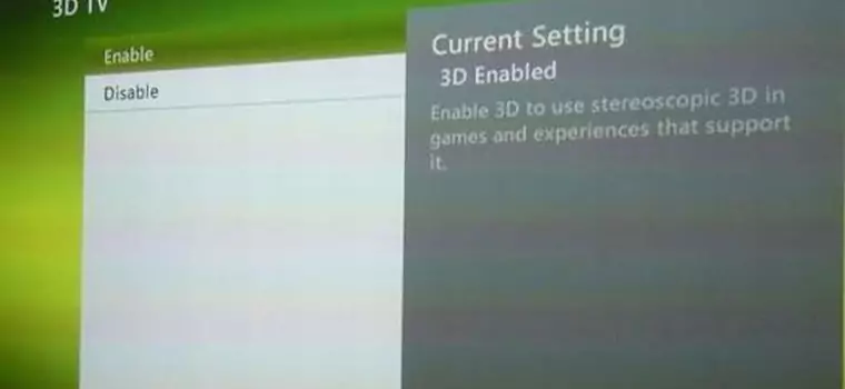 Xbox 360 dostanie w końcu wsparcie grafiki 3D