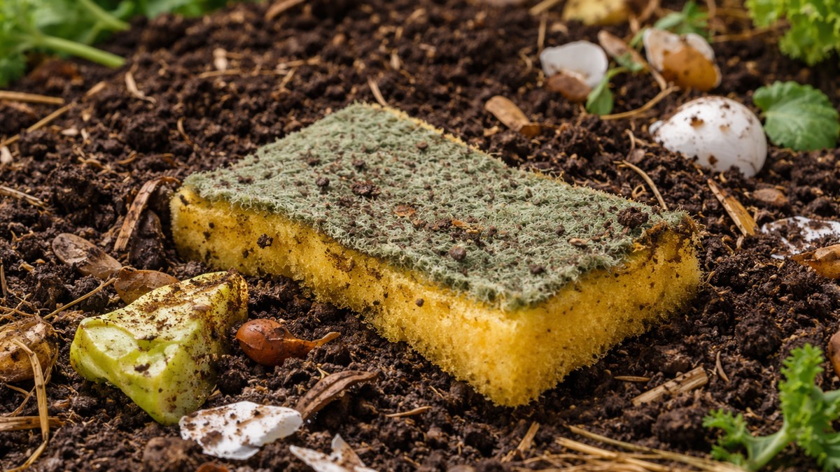 Stari sunđeri u kompostu