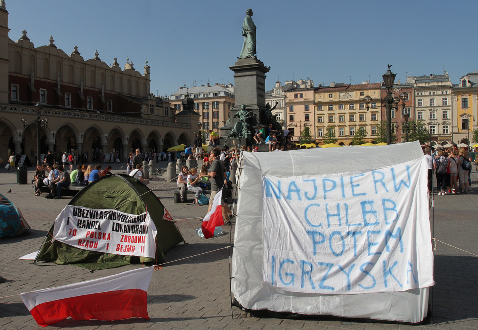 Okupacja Rynku Głównego w Krakowie