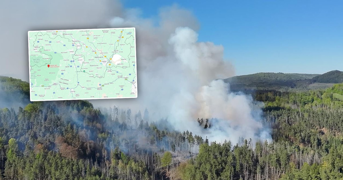 Czescy strażacy walczą z gigantycznym pożarem. To blisko naszej granicy