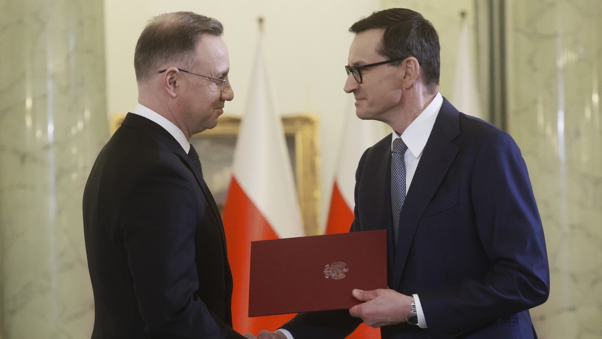 Prezydent Andrzej Duda i premier Mateusz Morawiecki