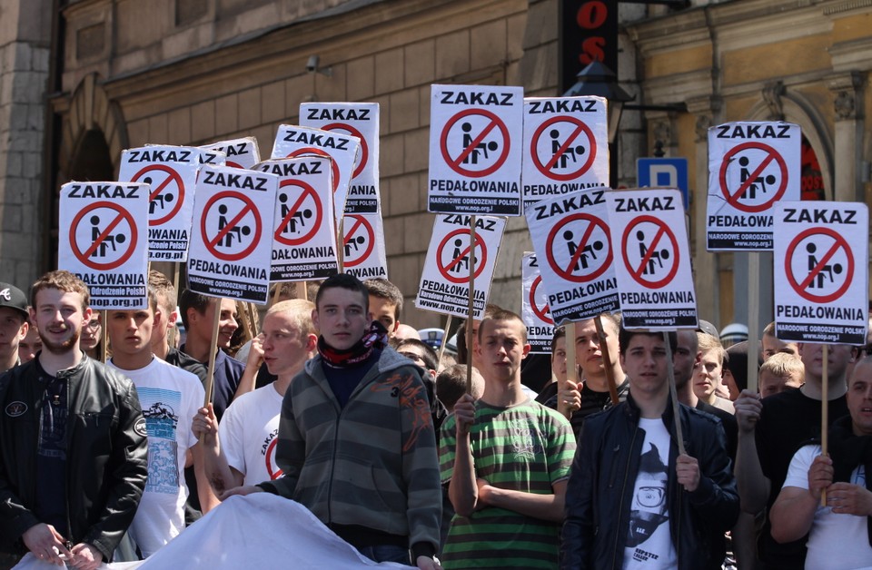 Marsz równości na ulicach Krakowa