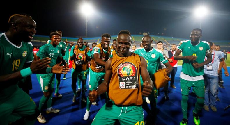 Les lions de la téranga célèbrent une victoire lors de la CAN 2019