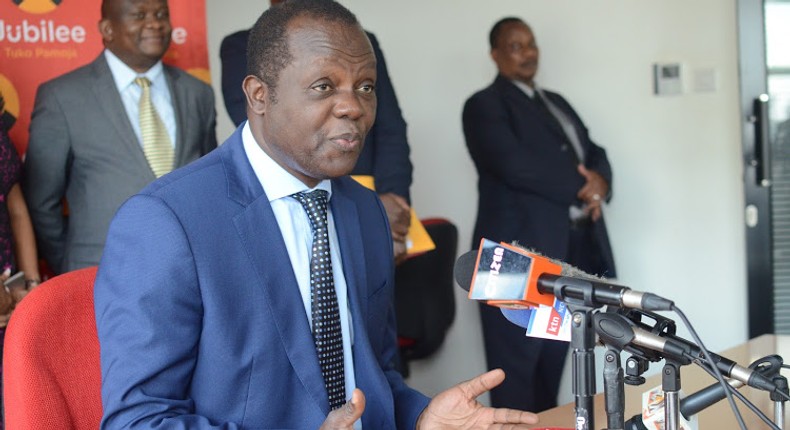 Jubilee Party’s Secretary General Raphael Tuju