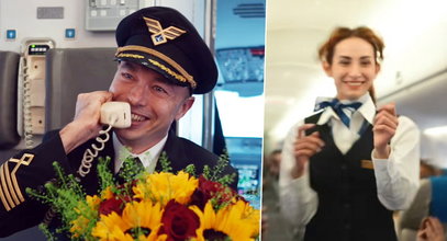 Pilot wyznał stewardesie miłość na pokładzie samolotu. Pasażerom opadły szczęki