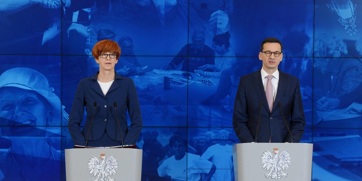 Mateusz Morawiecki i Elżbieta Rafalska