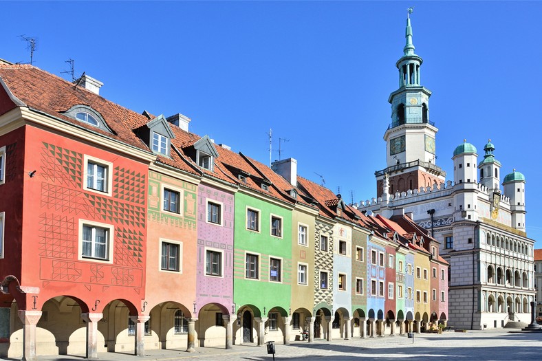 Kamienice na Rynku Głównym w Poznaniu