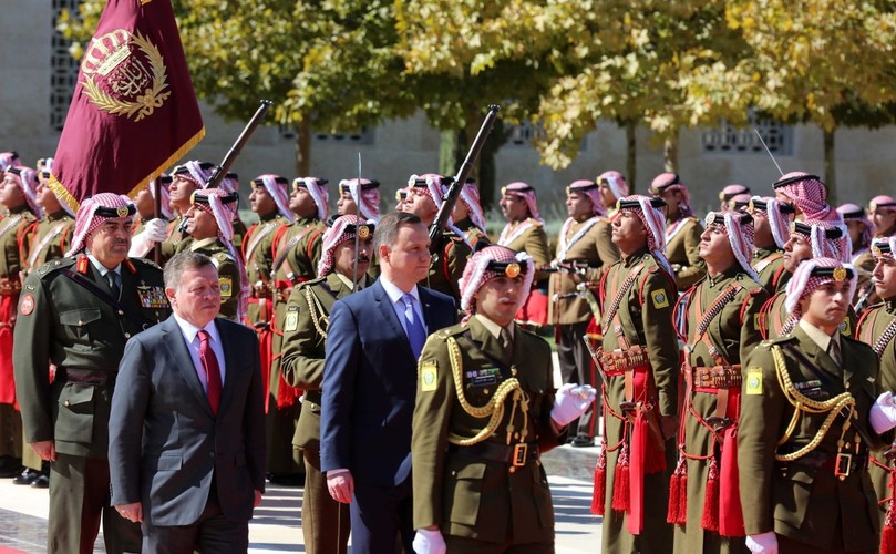 Król Abdullah II i prezydent Andrzej Duda