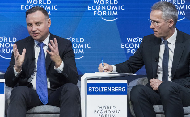 Andrzej Duda w Davos