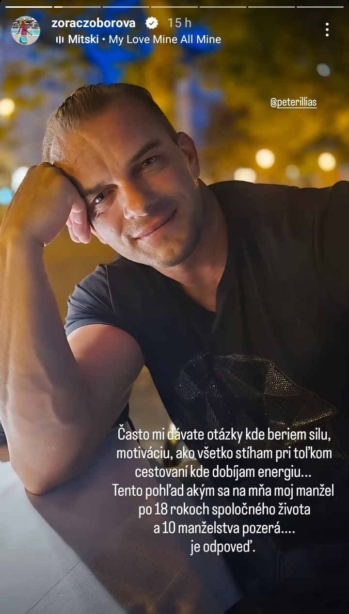 Zora Czoborová ukázala manžela Petra.