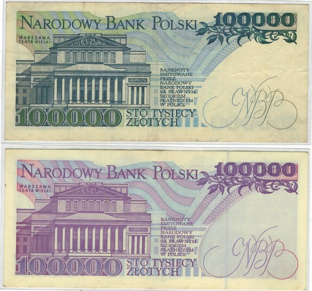 Polskie historyczne banknoty - autor: zbiory Justyny i Damiana Okrętów