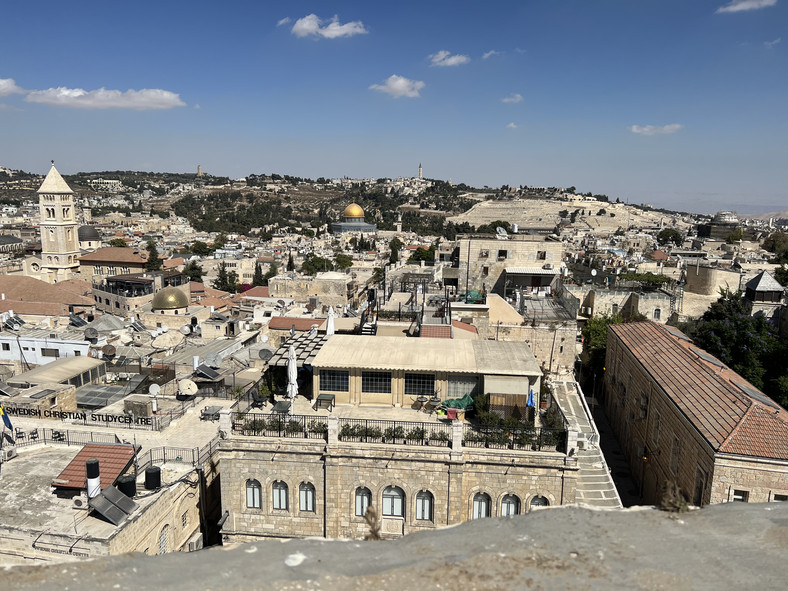 Widok na Stare Miasto Jerozolimy z Wieży Dawida