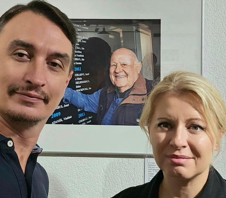 Rizman s Čaputovou a nebohým Elim Vagom (na fotke).