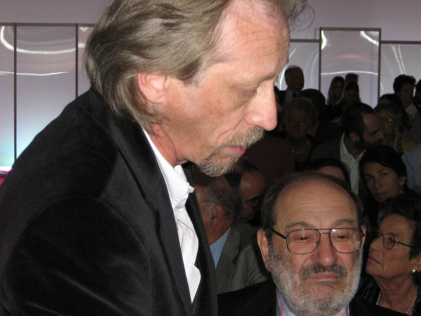 Vladislav Bajac i Umberto Eko, Torino 2007.