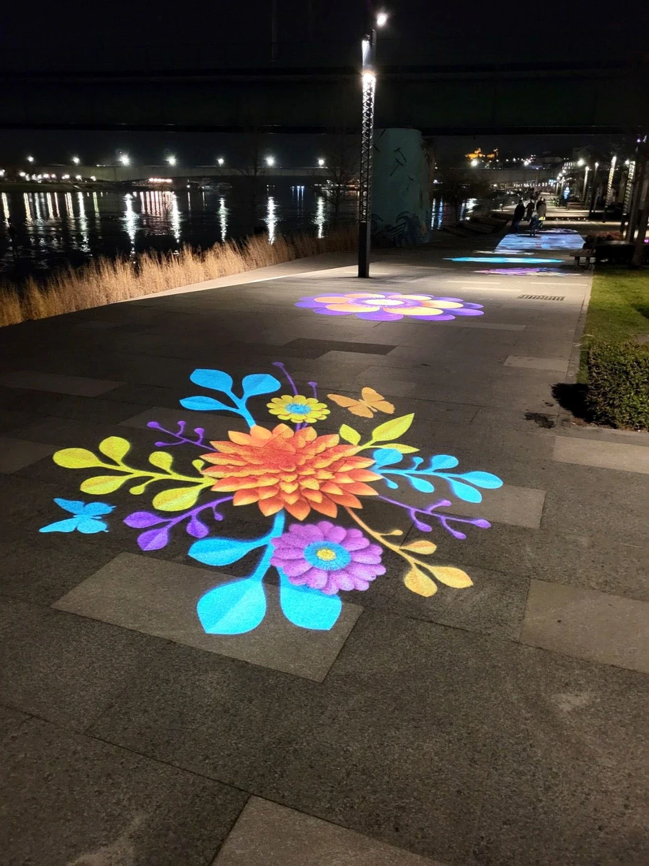 Svetlosna čarolija na Sava Promenadi