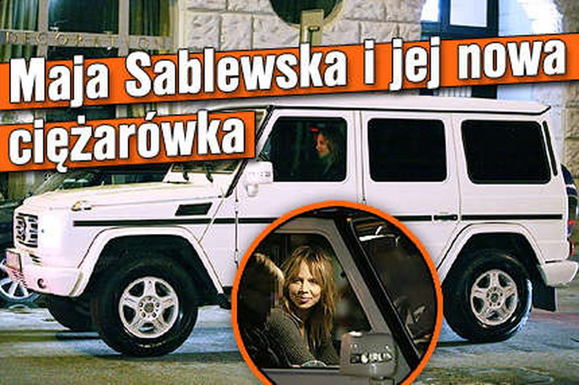 Maja Sablewska i jej nowa ciężarówka. FOTO