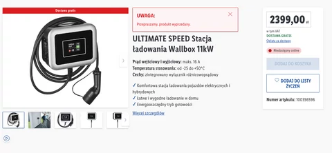 Wallbox ładowarka do 11 Ultimate Speed kW działa Sprawdzamy elektrycznych z aut Lidla. jak