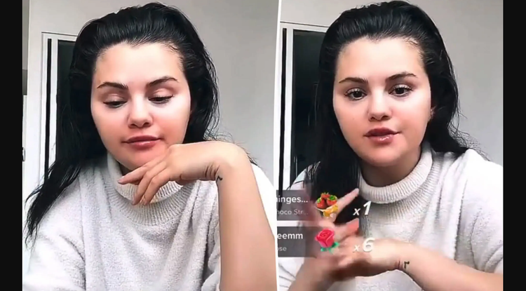 Selena Gomez a TikTok élőben