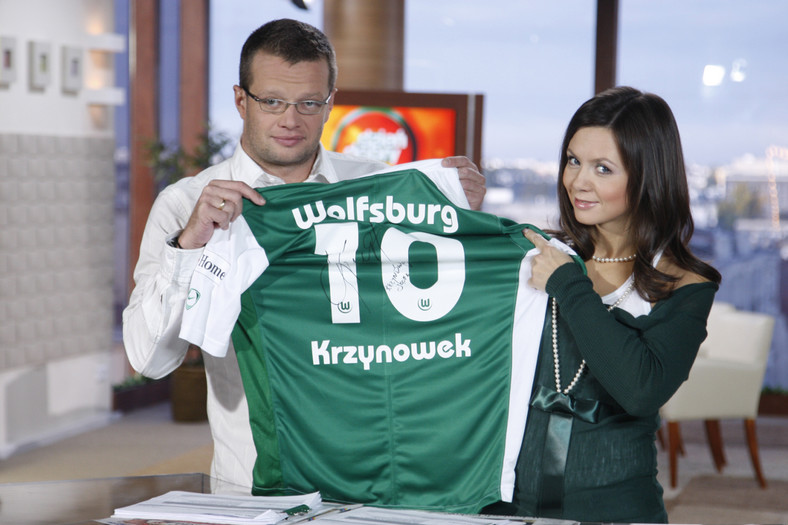 Marcin Meller i Kinga Rusin w programie "Dzień dobry TVN" (2007 r.)